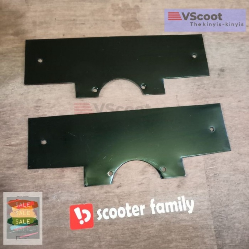 Vespa super sprint vbb bajaj Dudukan plat nomor depan