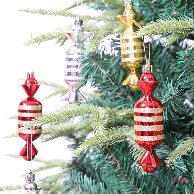 6pcs Ornamen Bola Natal Untuk Pohon Natal