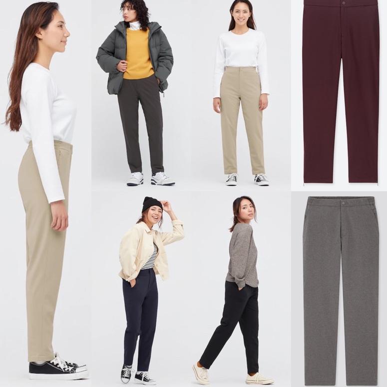 ➧s8 Big Sale❇➧ Uniqlo Heattech Warm Pants Celana Panjang Kantor Branded Tebal Japan Technology-bio w