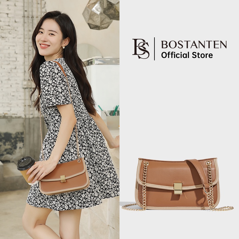 Bostanten Tas Selempang Wanita Fashion Sling Bag Chain Shoulder Bag