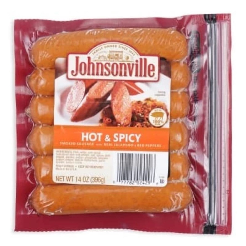 

Johnsonville Hot & Spicy Sausages / Sosis Premium / Premium Sausage