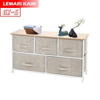 TERMURAH BEST SELLER LEMARI GZ-5 5 Kotak 2 Susun Terbuat Dari Kain Linen -COD