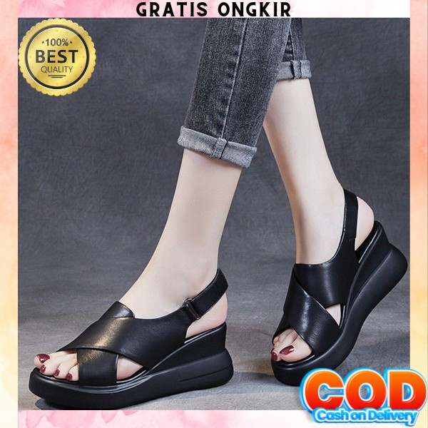 Wedges Wanita Import Senddal Weges Wanita Terbaru 2023 Weges Cewek Kasual Weges Pereampuan Dewasa Mu