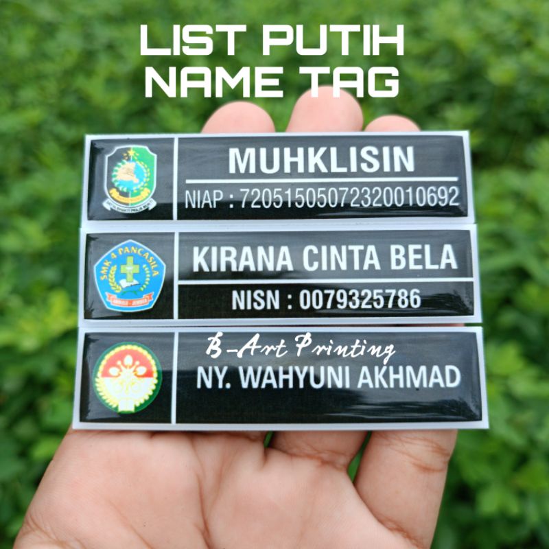 TERMURAH NAME TAG PAPAN NAMA NAMA DADA SEMUA NAME TAG COSTUM