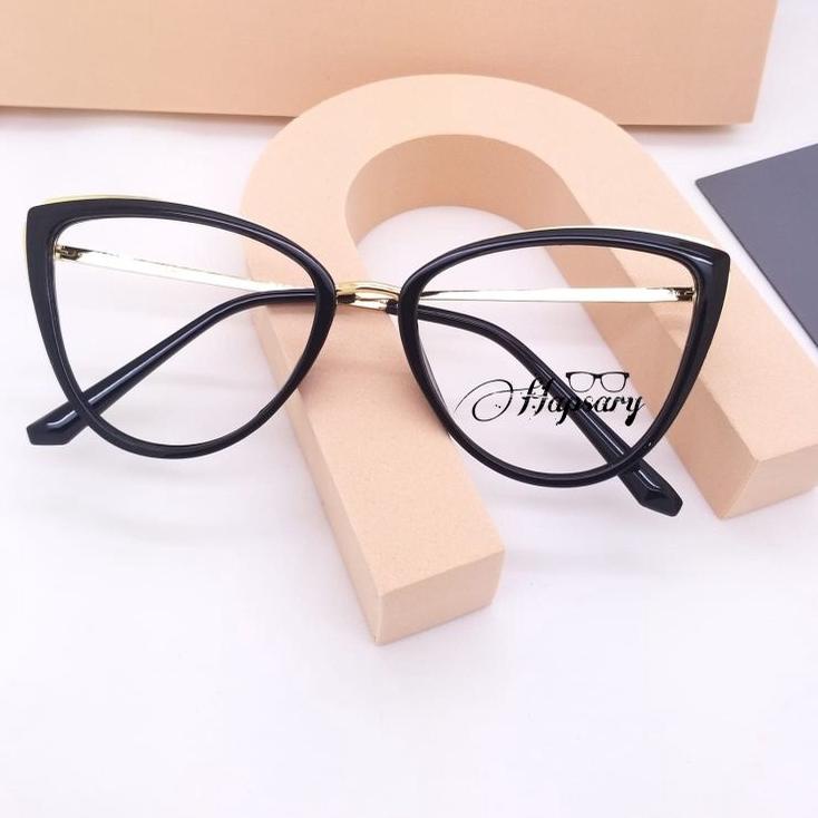 Siap Kirim KACAMATA MINUS FRAME CAT EYE 3002 FREE LENSA ANTI RADIASI KOMPUTER | KACAMATA WANITA | KA