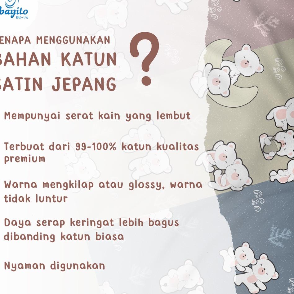 Kejutan Meriah Obayito Gendongan Samping Silikon Bahan Katun Satin Jepang / Double Layer Terbaik