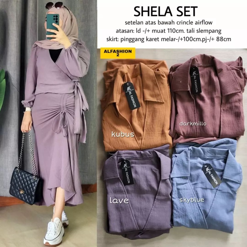 SHELA SET CRINKEL TEBAL TERBARU