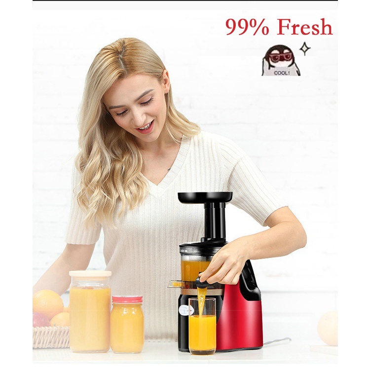 Blender Juicer Portable 99% fresh Lubang kecil 600ML slow Juicer Multifungsi-1 tahun jaminan