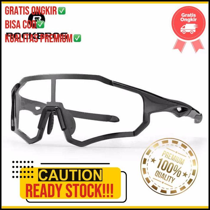 Kacamata Sepeda Gowes Rockbros 10181 Hitam Photocromic Full Frame