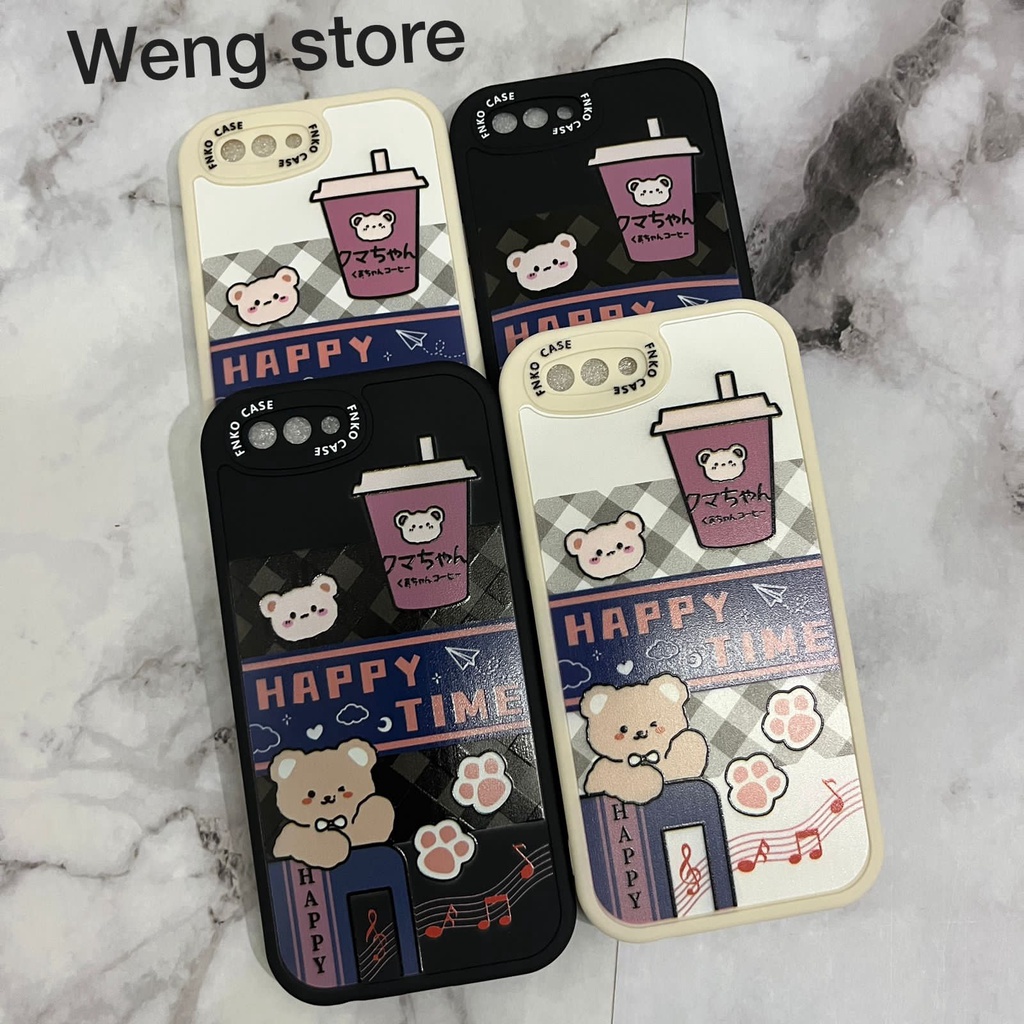 Case Fnko Motif Happy Time For Oppo A5S F9 A7 A11K A12 A3S A9 2020 A5 2020 A15 A15S A16 A16K A16E A36 A76 A96 A74 A95 A1K A57 A17 A17K A31 2020