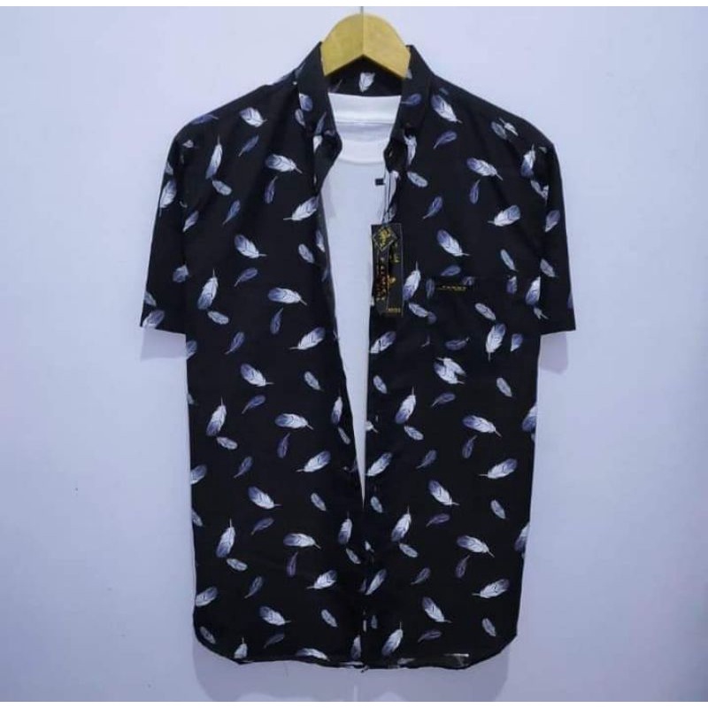 kemeja motif pria kemeja distor kemeja floral bunga hem bunga pria hem cowok kemeja cowok keren