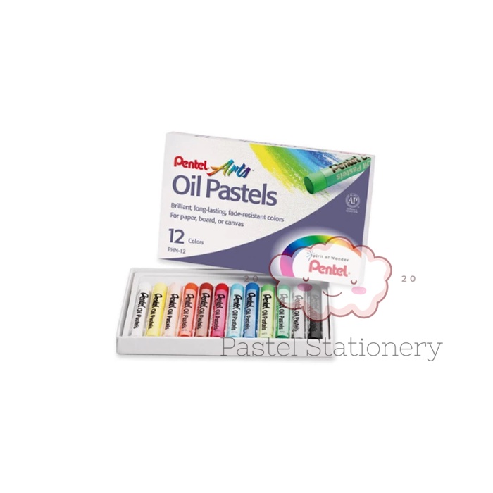 

Crayon Pentel 12 Warna - Krayon Oil Pastels Minyak Pentel 12 Color