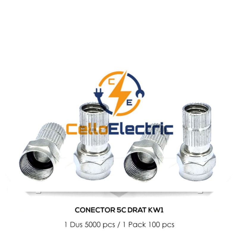 Jack Connector TV F Drat / Connector Antena TV Besi