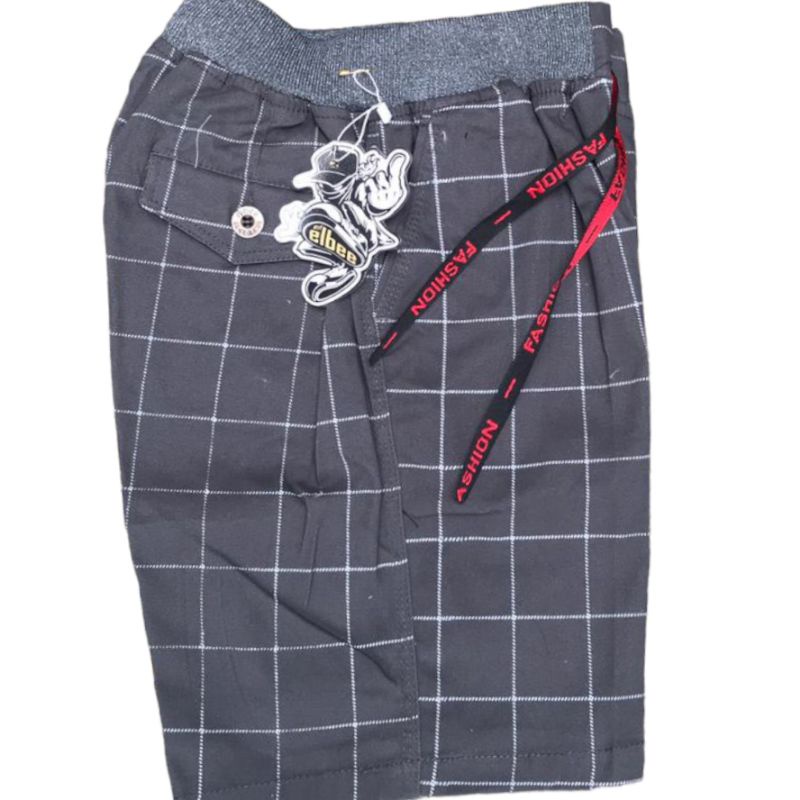 Celana Pendek Chino Celana Chino Di atas lutut Celana Tartan Broadshort Tartan Kotak Kotak Trendi Dan Keren