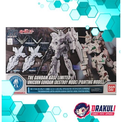Drakuli Hobbies BANDAI HGUC The Gundam Base Limited Unicorn Gundam Painting Model