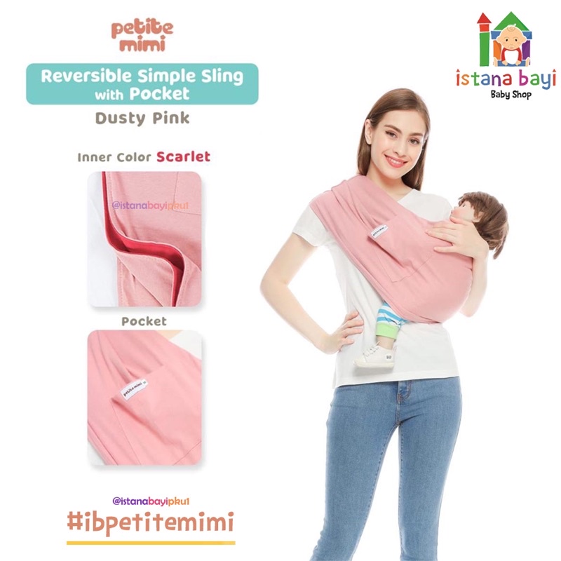 Petite Mimi Simple Sling Kantong - Gendongan kaos ( GEOS )
