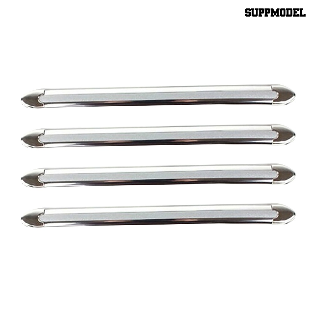 Sm - 4Pcs Strip Pelindung Bumper Mobil Universal Flexible Anti Tabrakan / Gores
