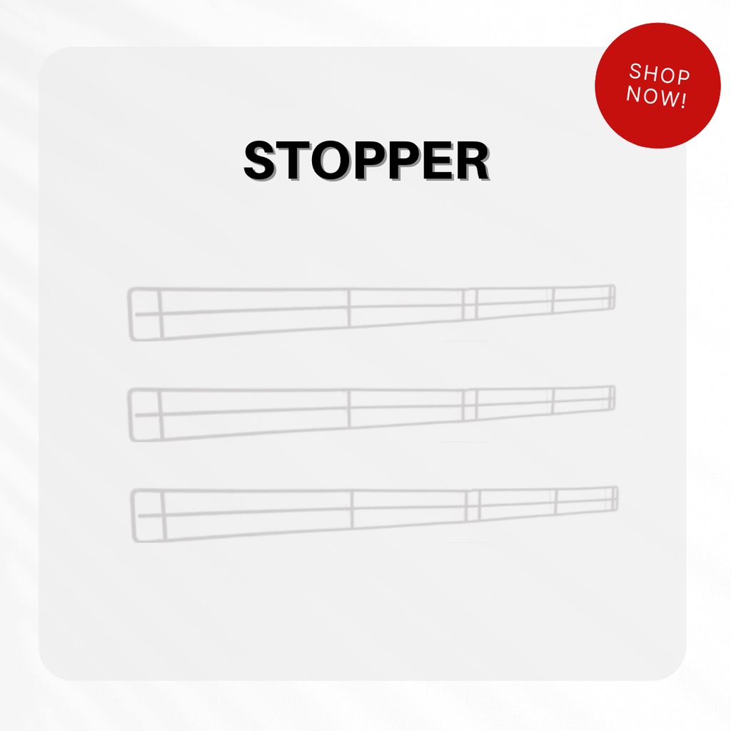 STOPPER RAK BESI MURAH/ STOPPER RAK TOKO/ RAK MINIMARKET