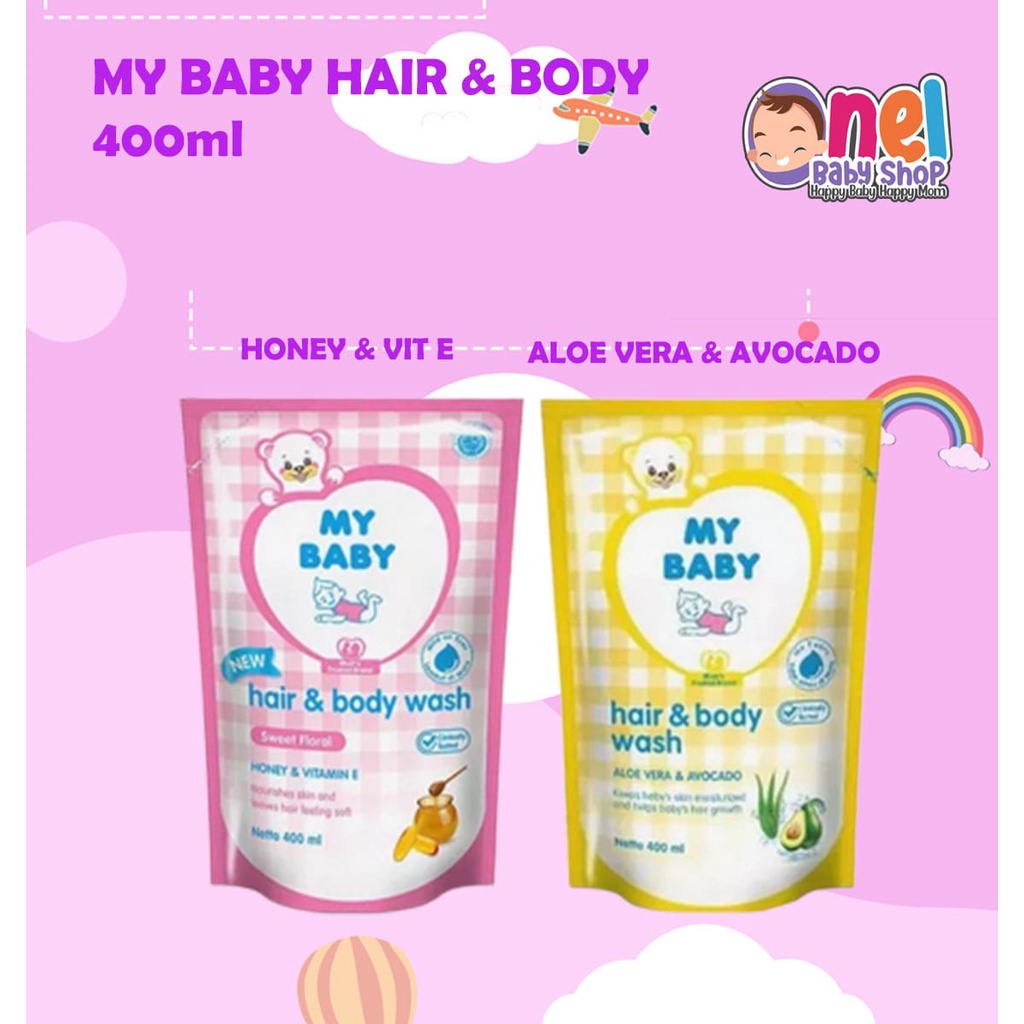 MY BABY HAIR &amp; BODY SWEET FLORAL/ ALOE 400ml