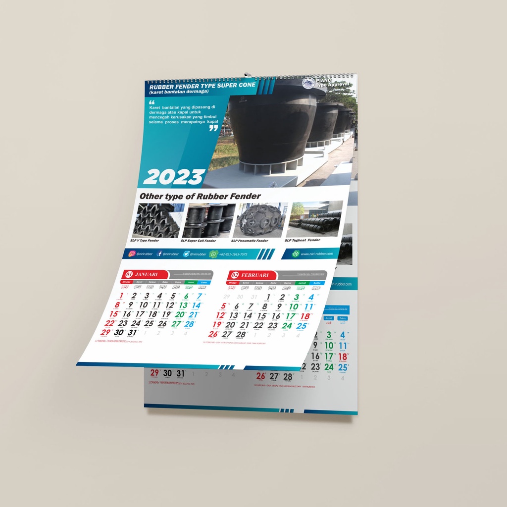 

Mentahan Kalender 2023 Vektor Model 02