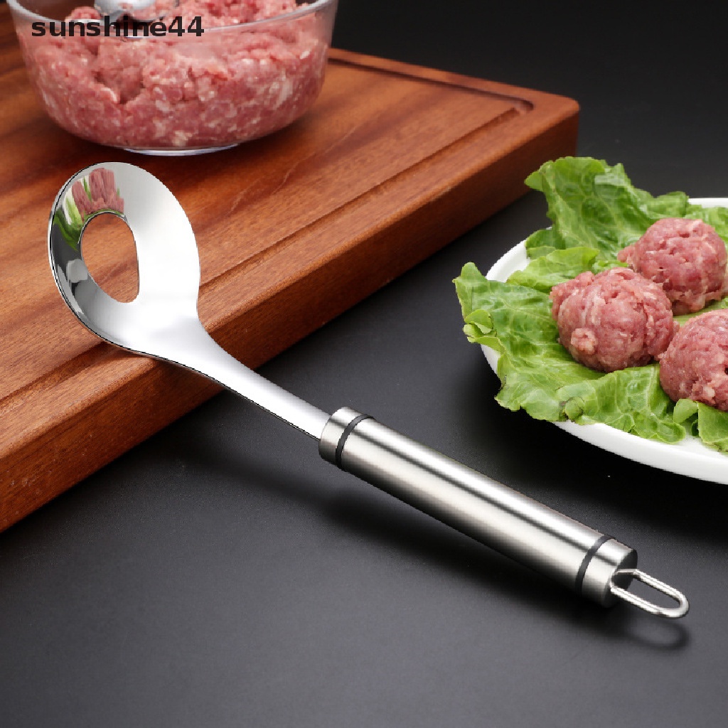 Sunshine Sendok Pembuat Bakso Bahan Stainless Steel Anti Lengket