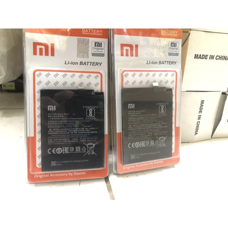 battery baterai batre Xiomi Redmi 6pro |MI 2 Lite Bn47 Original