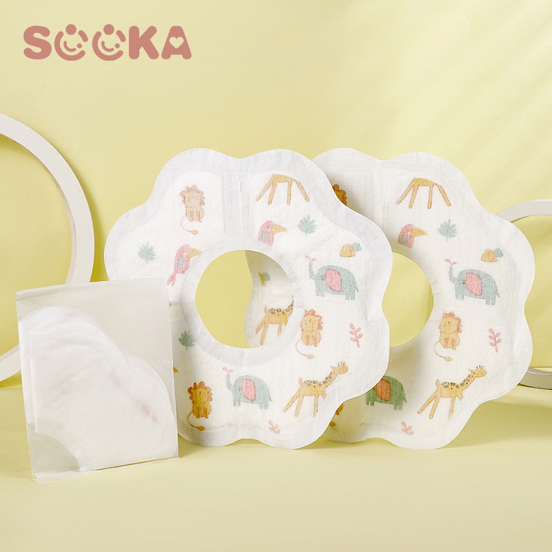 SOOKA BIB Slabber Non Woven Fabric Quality/ Handuk Air Liur Bayi / Round BIB / BIB 360° / Tatakan iler / Celemek Bayi ReUseable SK-ECA1053