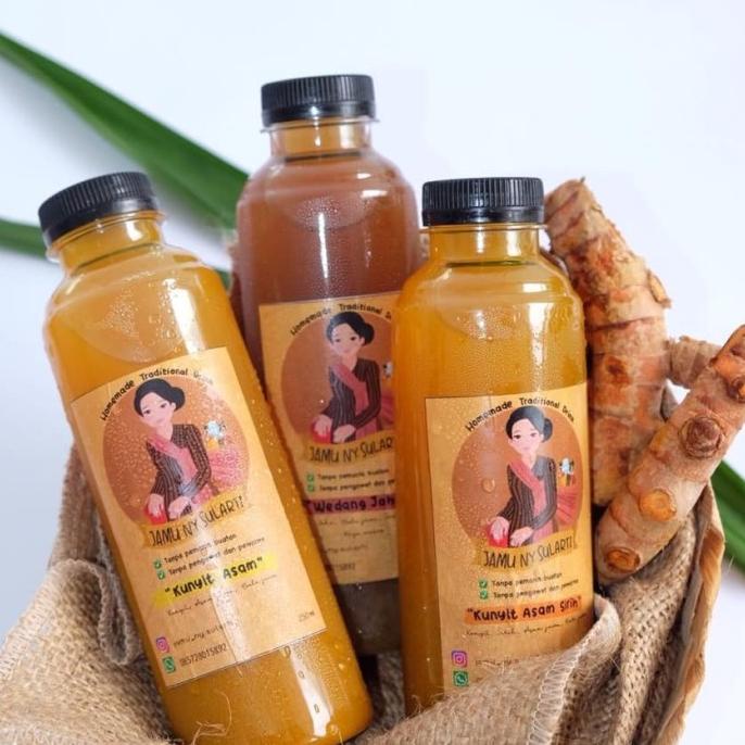 

Jamu Ny.Sularti Kunyit asam/beraskencur/wedang jahe/250 ml
