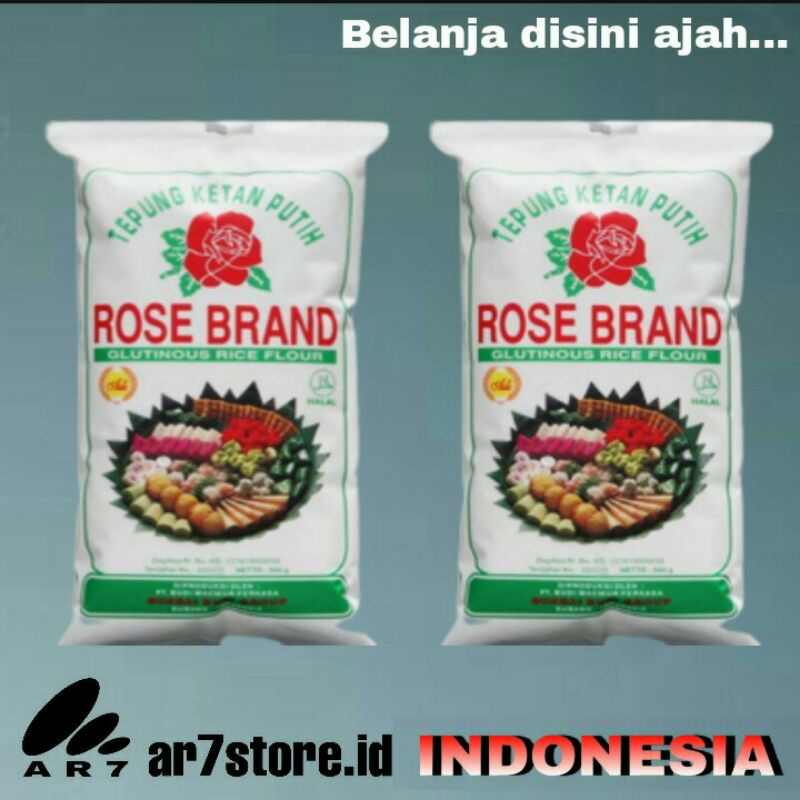 

ROSE BRAND tepung ketan putih 500gr