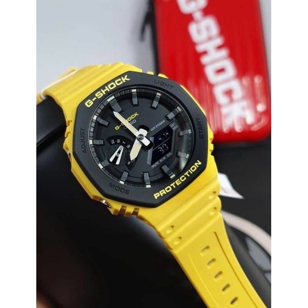 JAM TANGAN GA2100 CHRONOGRAPH TANGGAL AKTIF JAM TANGAN PRIA DUALTIME KASUAL TERLARIS PRIA GSHOCK CASIO