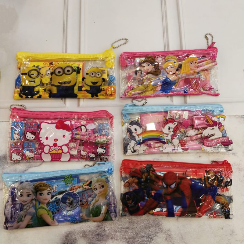 

Alat tulis Pensil Set Karakter Lucu Stationary set Mini 7 in 1 808