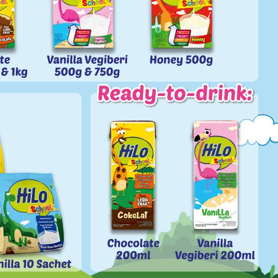 

HiLo School Chocolate 500 gram - Susu Tinggi Kalsium Rendah Lemak