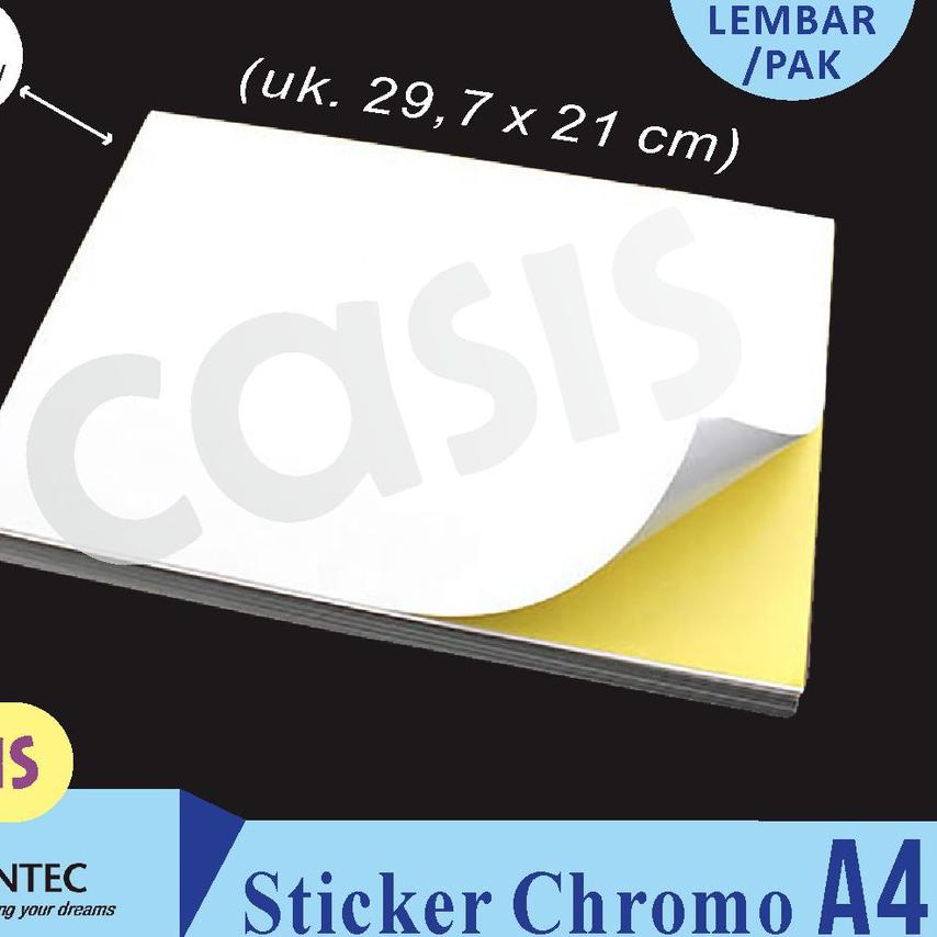

COD✔️stiker chromo glossy A4 isi 50 lbr - lintec - CASIS|SQ1