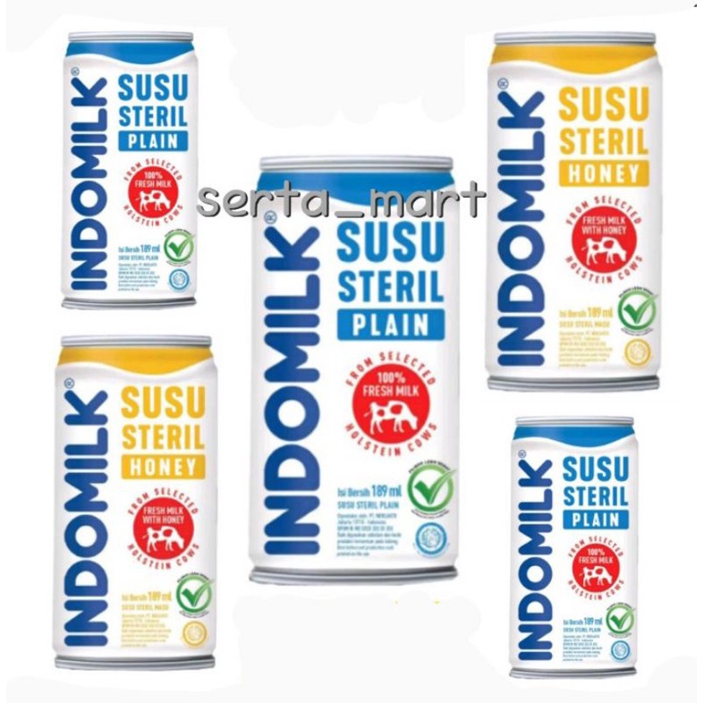 

Indomilk Susu Steril 189ml Honey / Plain