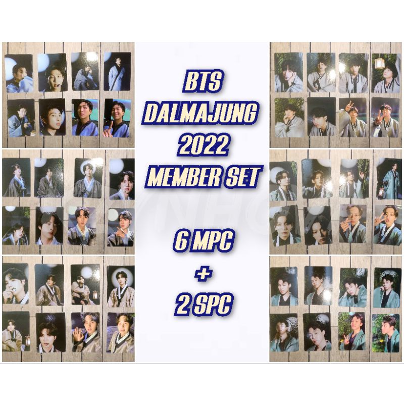 BTS DALMAJUNG 2022 MINI PHOTOCARD OFFICIAL RM JIN SUGA JIMIN  V JUNGKOOK Set Complete (Mini PC DALMA