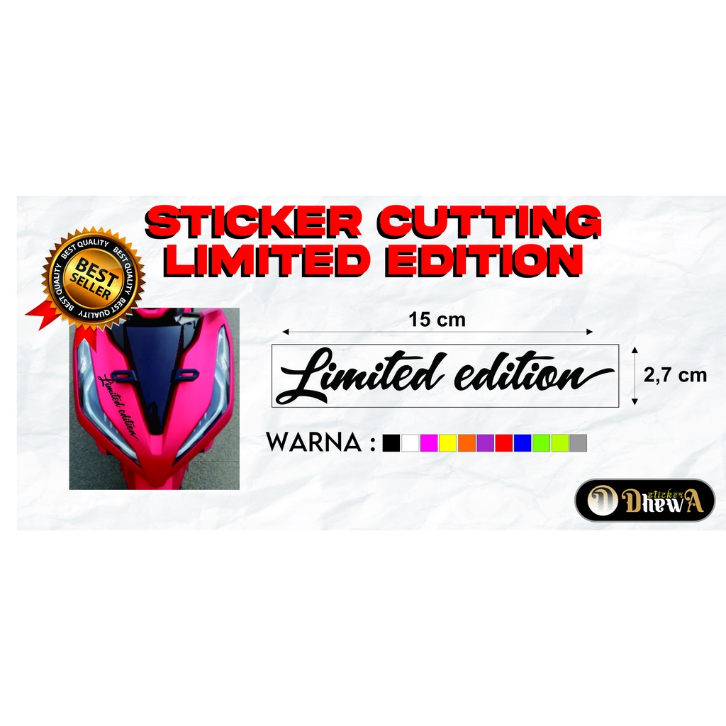 Sticker Stiker Cutting Limited Edition / LIMITED EDITION
