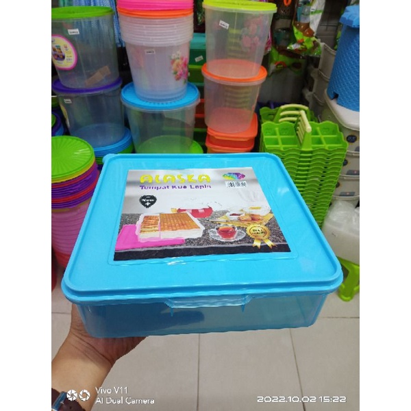 Kotak plastik untuk kue lapis (WARNA RANDOM)