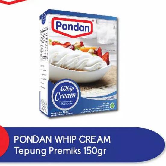 

✨TERBARU✨ Whip Cream bubuk PONDAN whipping cream instant 150gr grosir