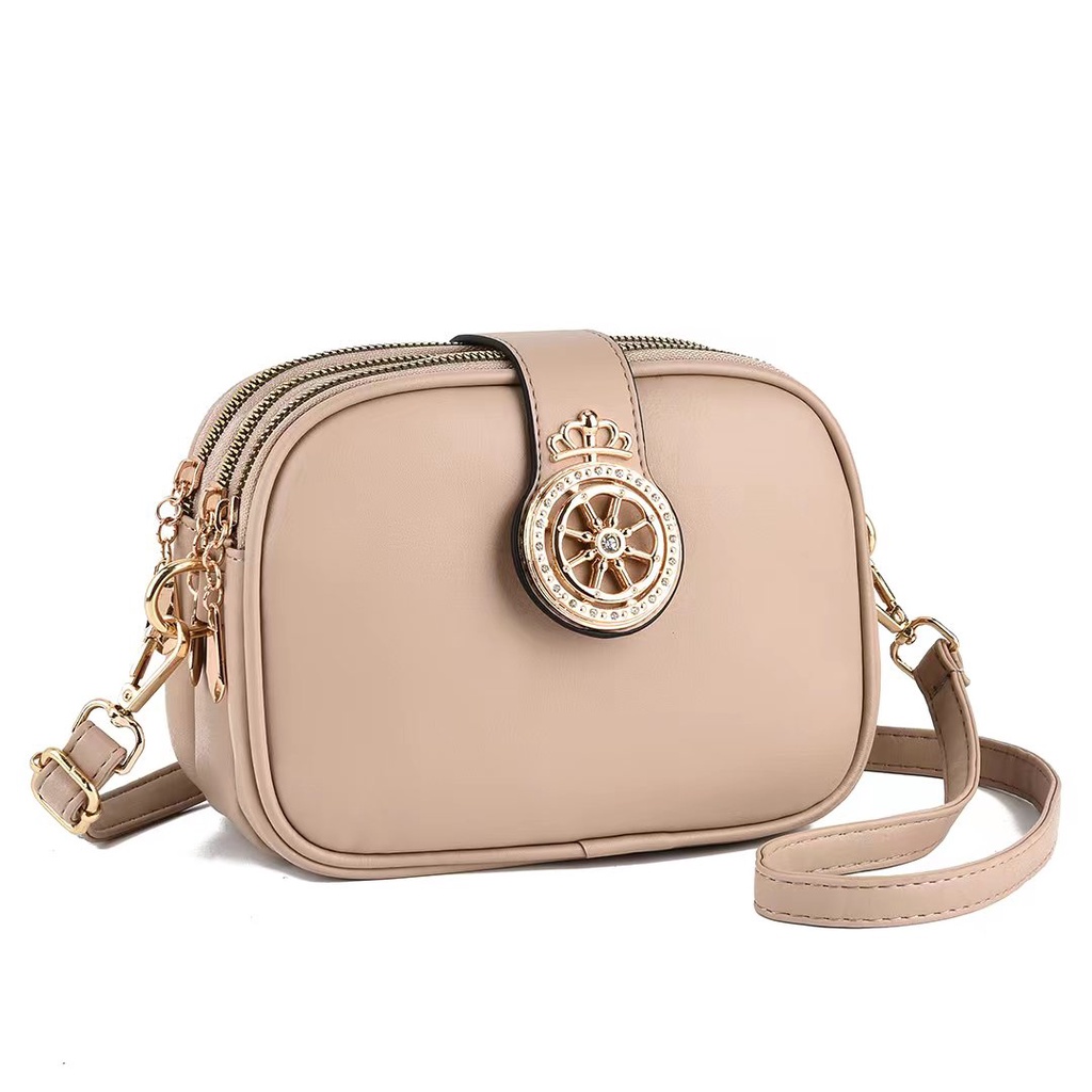 BJ43533 - BEIGE/BLACK/BLUE/KHAKI/PINK - TAS SLEMPANG DOMPET HP WANITA FASHION KOREA CHINA IMPORT MODIS ELEGAN TERMURAH TERLARIS TERBARU BAGSTORE JAKARTA TAS BATAM BQ3533 LT2131 EL4511