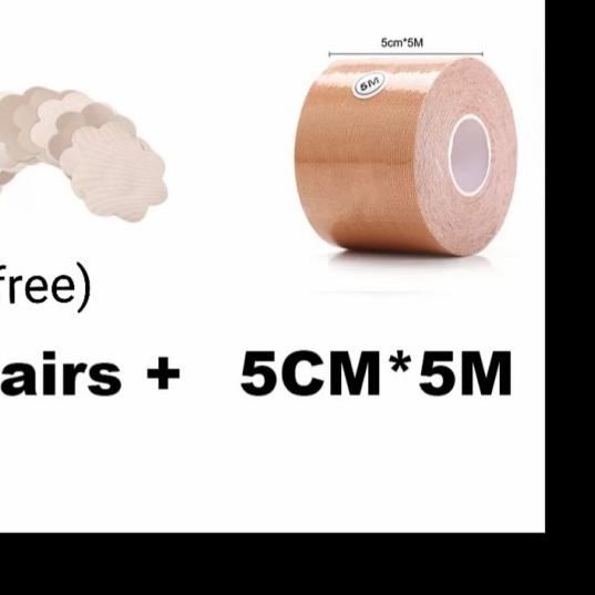 body tape bra/push up boobs tape/selotip bra - cream/beige