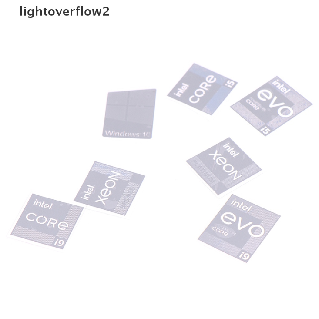 (lightoverflow2) Stiker Komputer Generasi 11 Ccore i9 EVO i7 i5 Win10