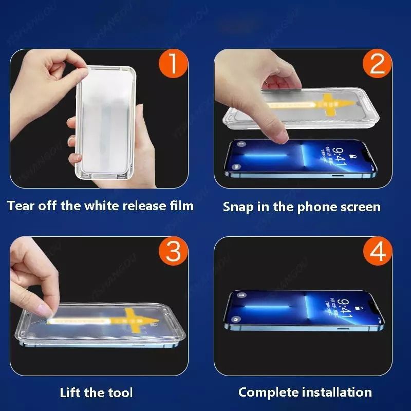 SUPER FIT MAGIC TEMPERED GLASS IPHONE 14 PROMAX 14 MAX / PLUS 13 PROMAX 12 PRO 11 X XR XSMAX SCREEN PROTECTOR EASY INSTALL