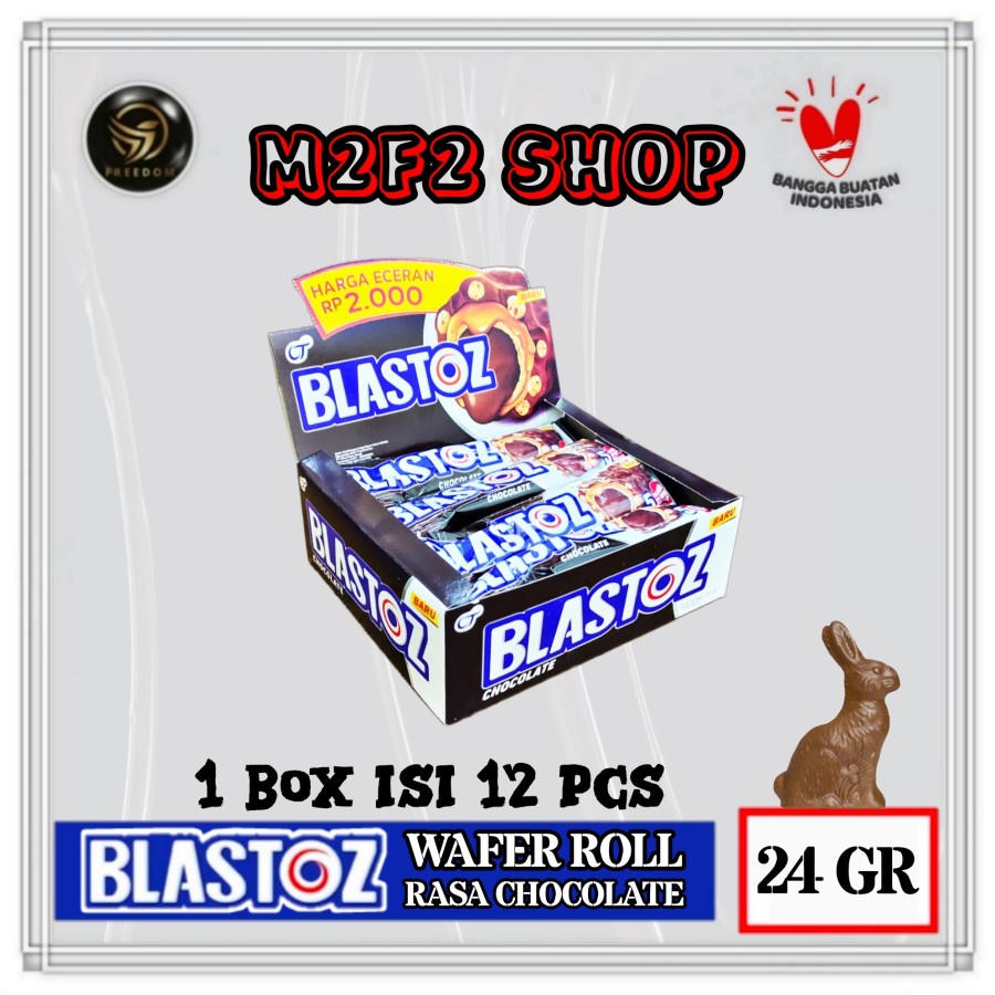 

Tango Wafer Roll Blastoz Chocolate | Krim Cokelat - 24 gr (Kemasan 1 Box)