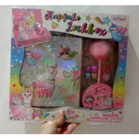 

sale mainan: Hot Focus Keep sake Lockbox Llama Stationary Set