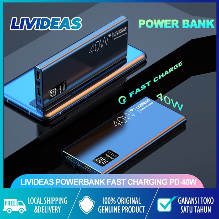 Baterai Lyl185- Livideas Powerbank Fast Charging Pd 40W