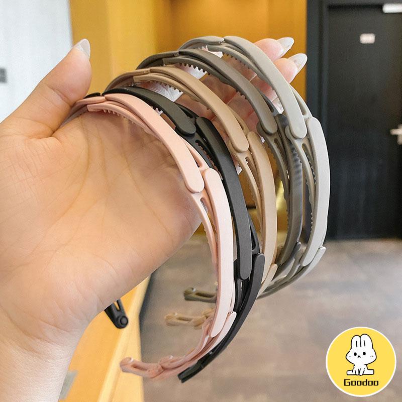 Korea Fashion Akrilik Baru Wanita Lipat Nonlip Ikat Kepala Aksesoris Rambut -Doo