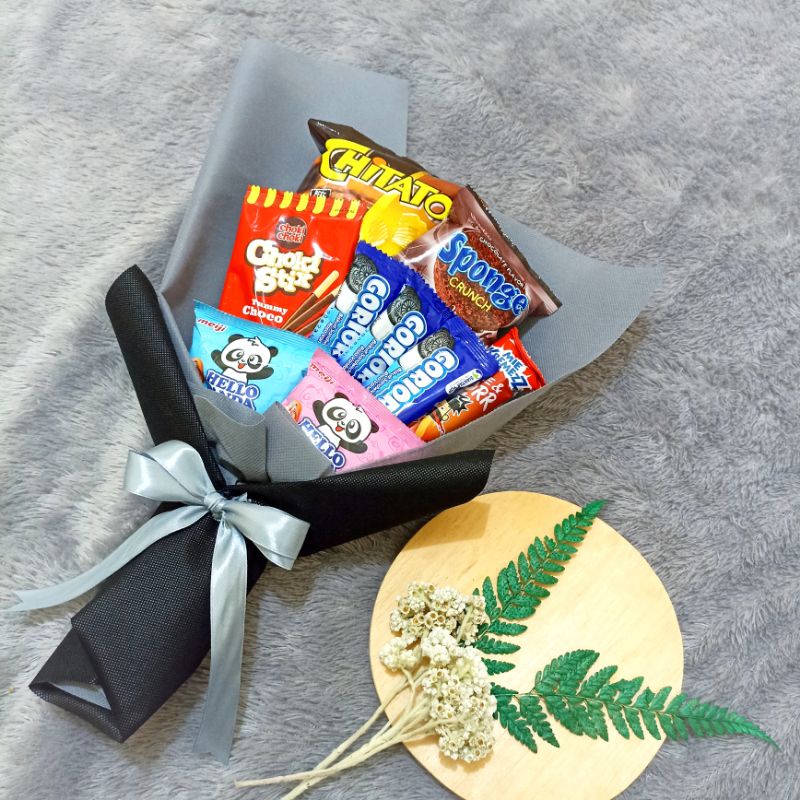 

Buket snack murah hadiah