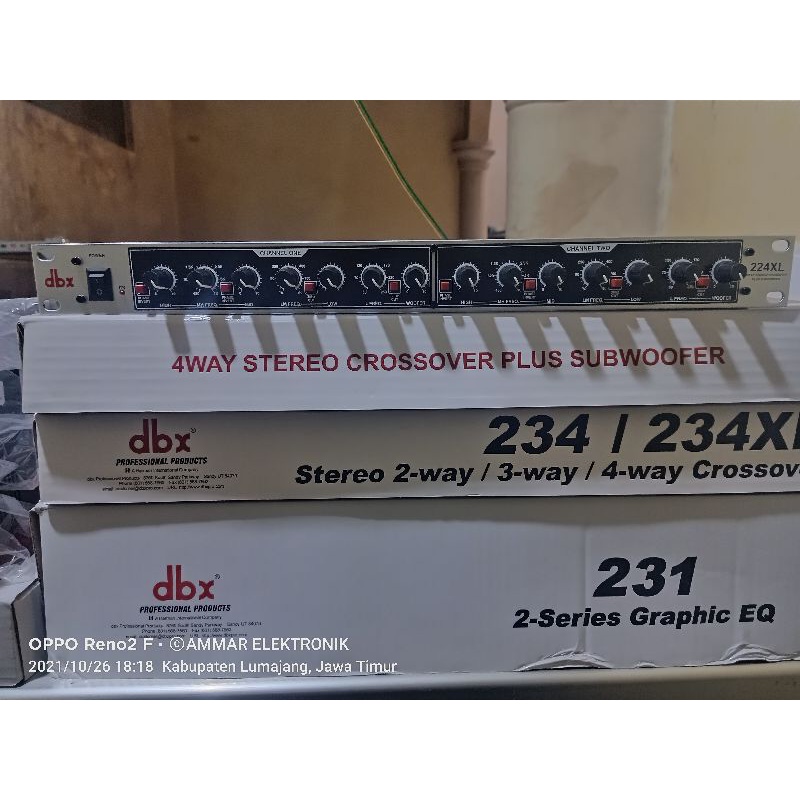 crossover DBX 224xl subwoofer
