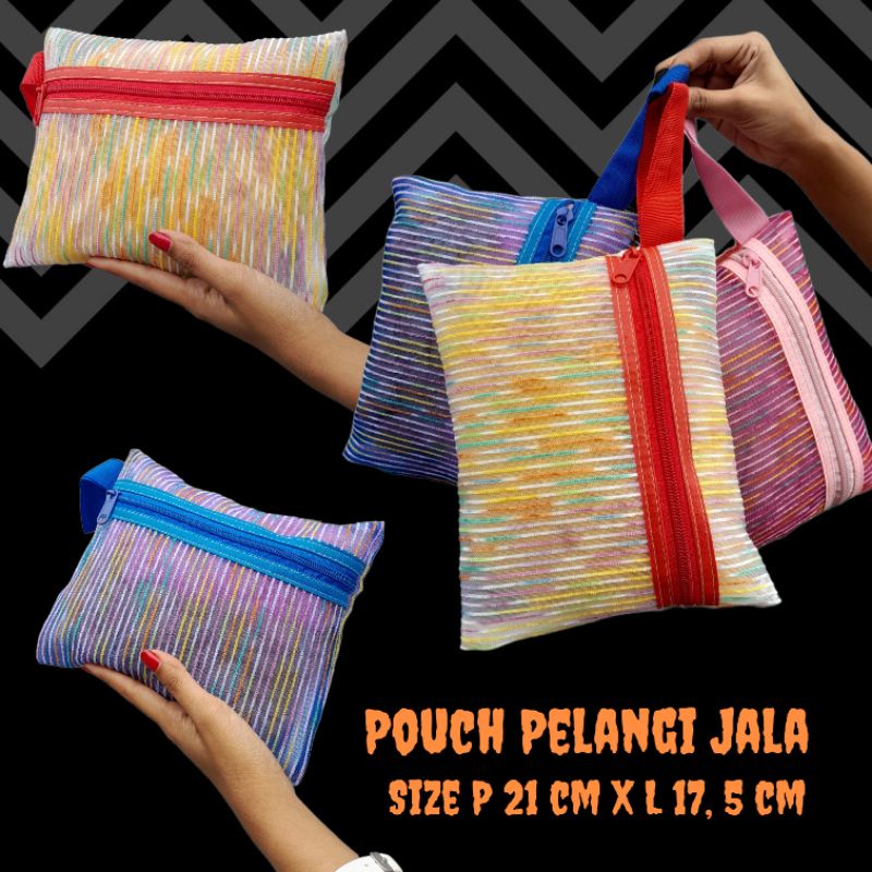 POUCH KOSMETIK PELANGI JALA