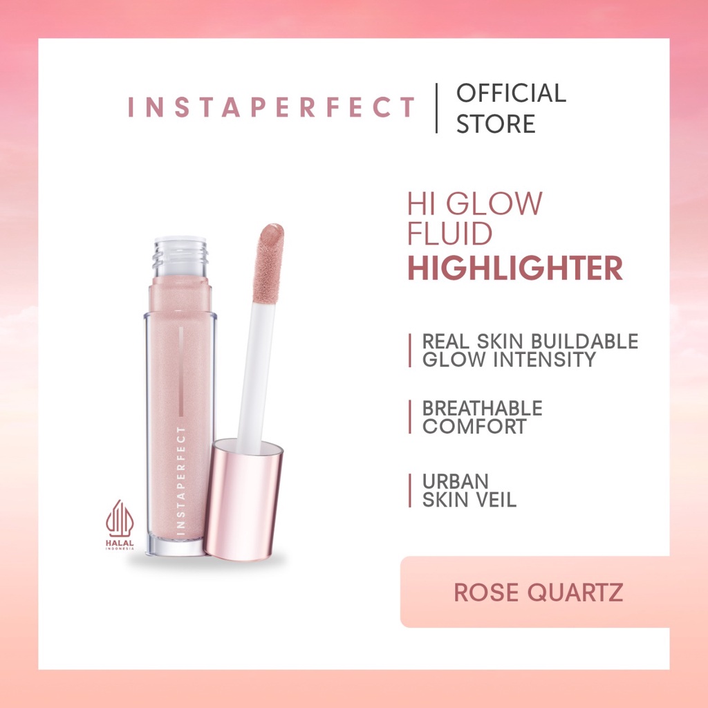 Wardah Instaperfect Hi Glow Fluid Highlighter 6 ml (Buildable Glow Intensity, Pearlize Glow)